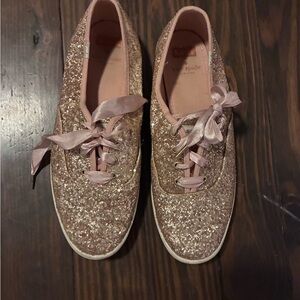 Keds x Kate Spade Pink Glitter Sneakers